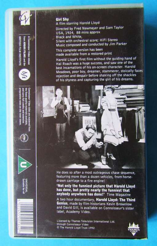 Girl Shy - Movie VHS Tape (1992)
