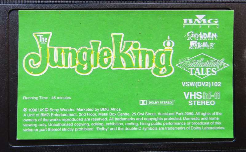 The Jungle King - VHS Video Tape (1996)