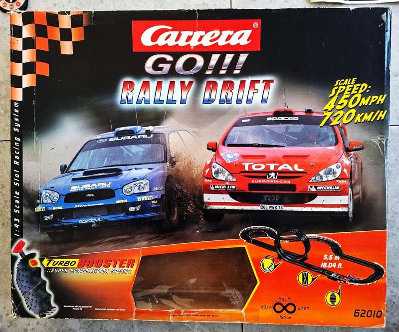 Old Carrera Rally Drift 1:43 Slot Car Set