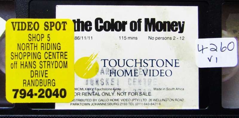 The Color of Money - Tom Cruise - Movie VHS Tape (1986)