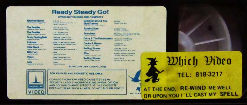 Ready Steady Go! - Volume 1 - TV Show VHS Tape (1983)