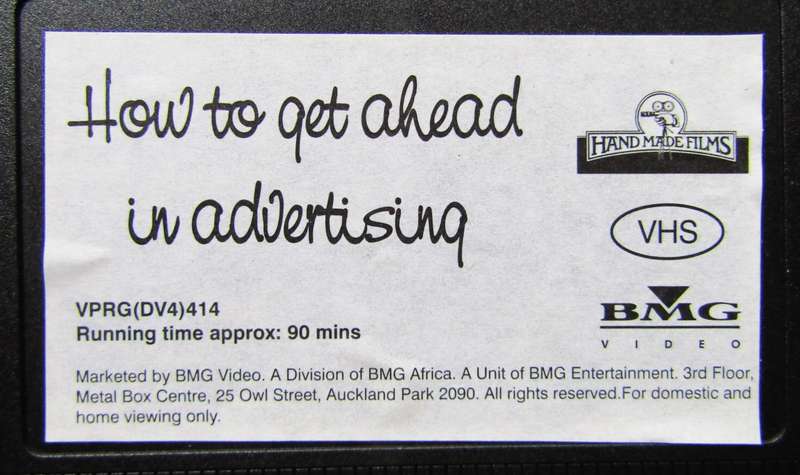 How to Get Ahead in Advertising - Movie VHS Tape (1997)