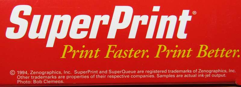 SuperPrint - Big Box Software Program (1994)
