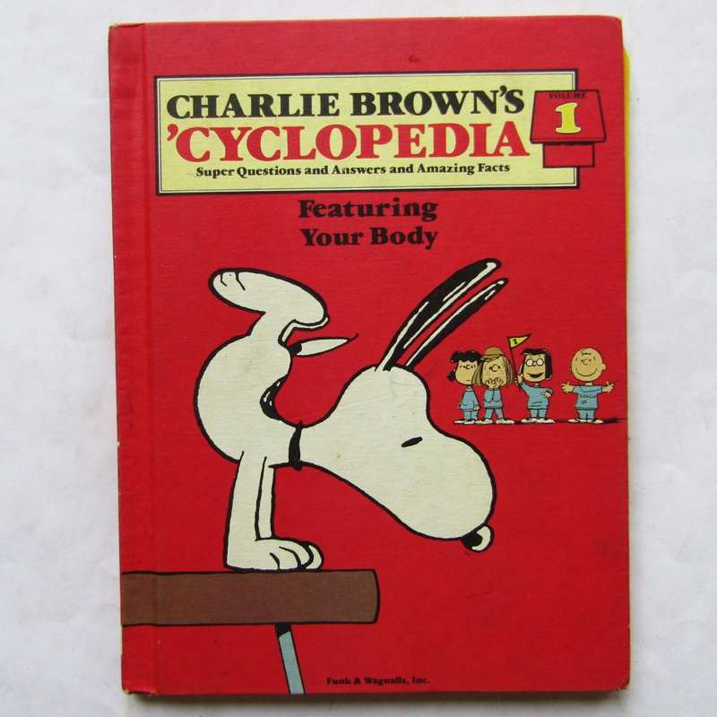 1980 Charlie Brown's Cyclopedia Volume 1 Hardcover Book