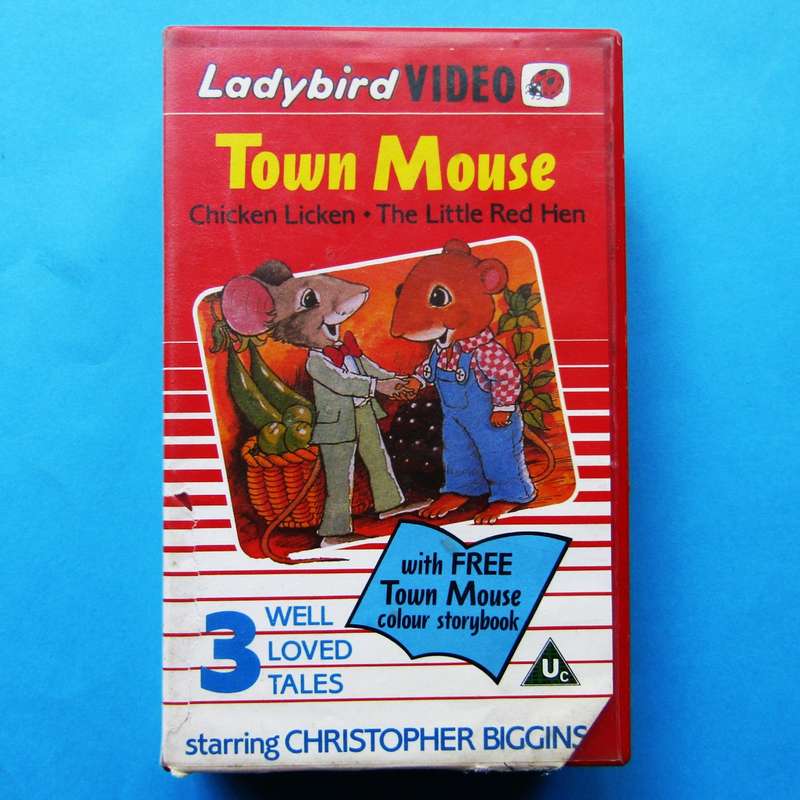 1988 Town Mouse Ladybird Kids VHS Video Tape