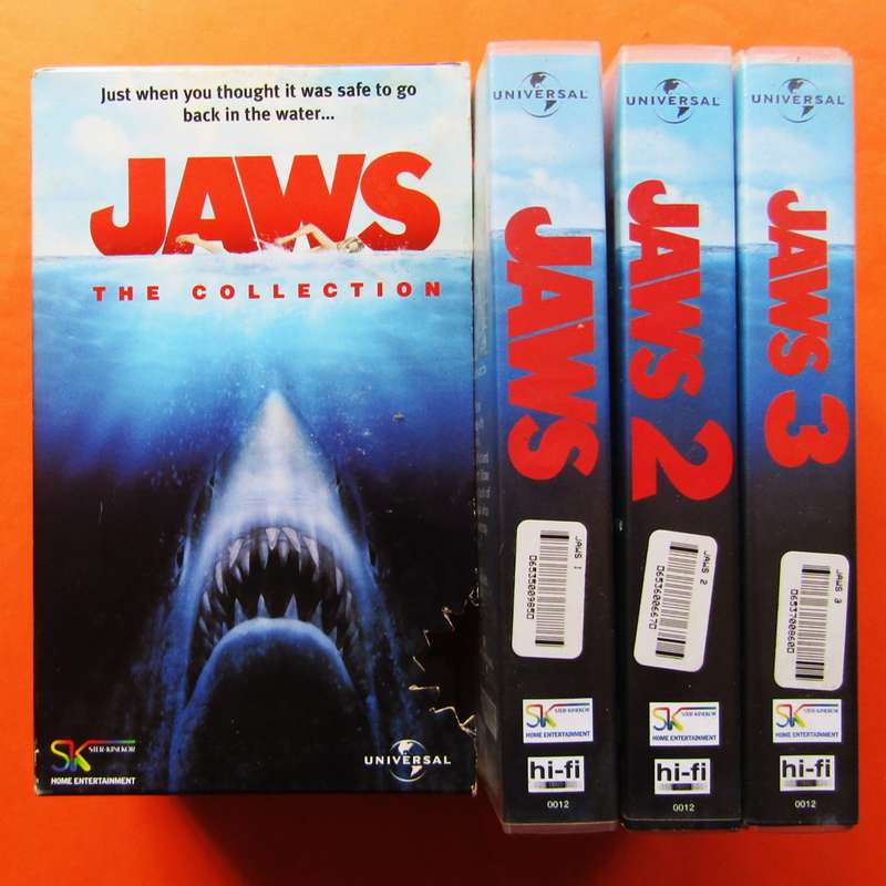 Jaws 1 to 3 - VHS Tape Box Set