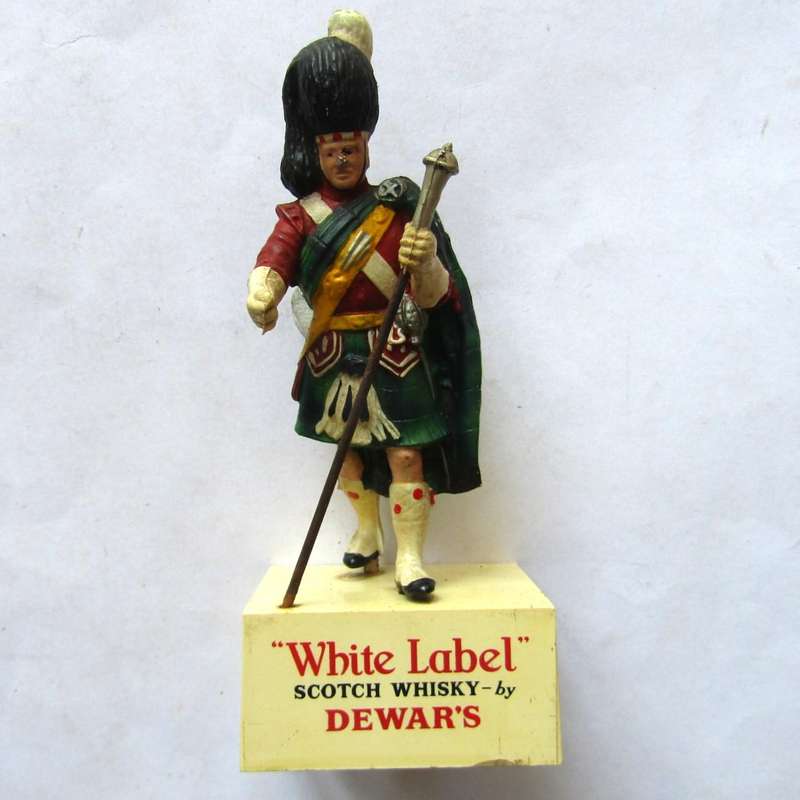Old Dewar's White Label Whisky Advertising Figure