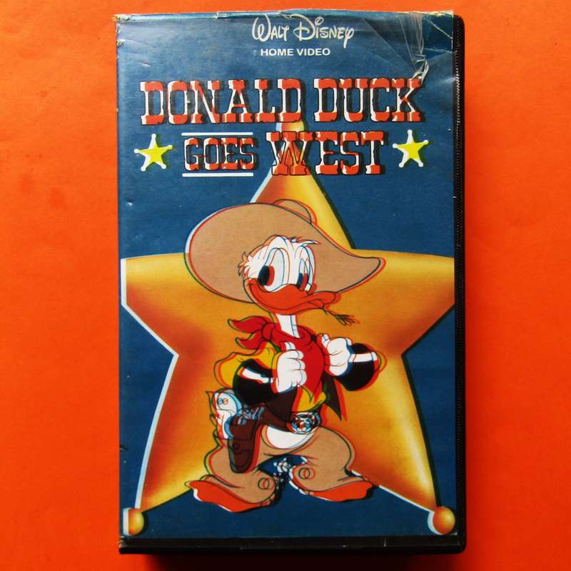 Donald Duck Goes West - Walt Disney VHS Tape (1988)