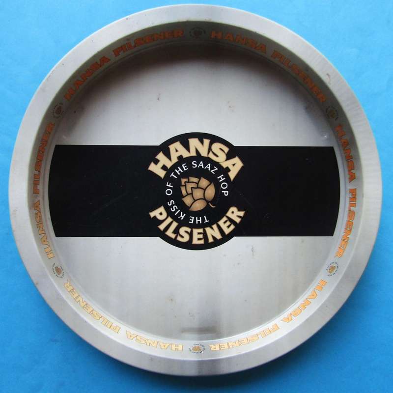 Old Hansa Pilsener Beer Metal Bar Tray