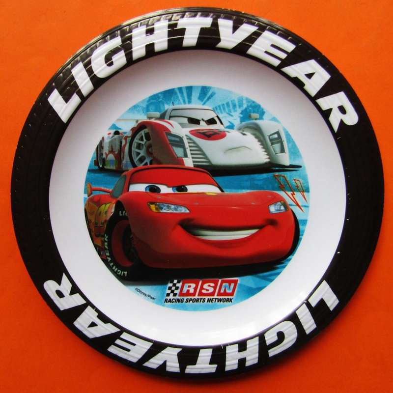 Pixar Cars Lightyear Hard Plastic Kids Plate