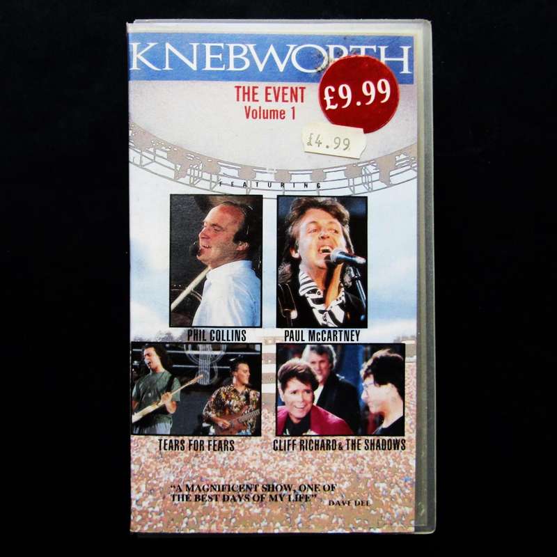 Knebworth - The Event - Music Concert VHS Tape (1990)