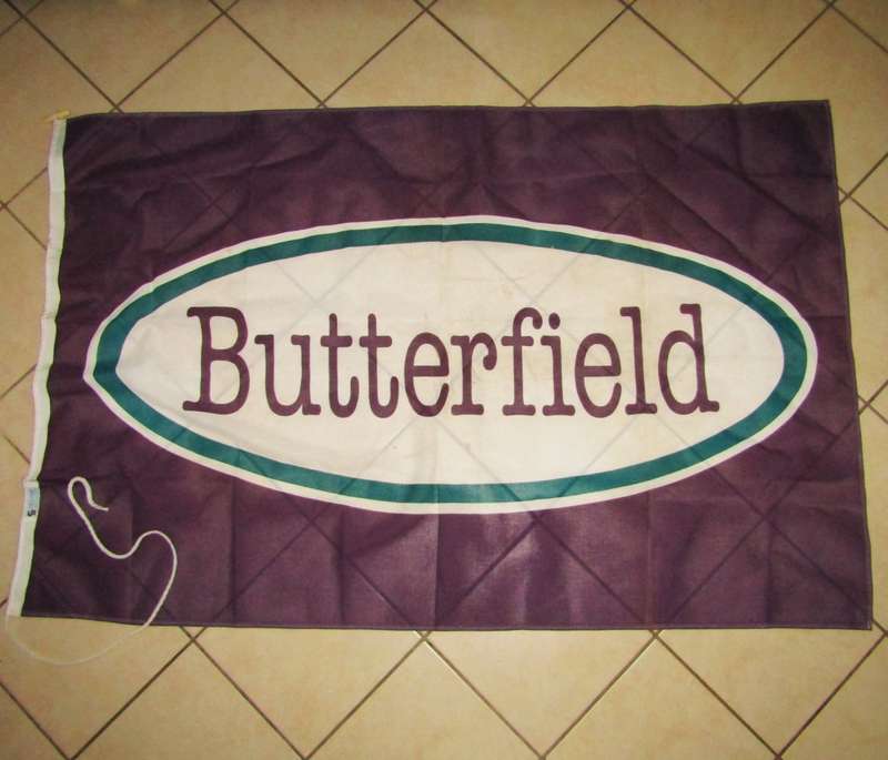 Large Butterfield Advertising Flag