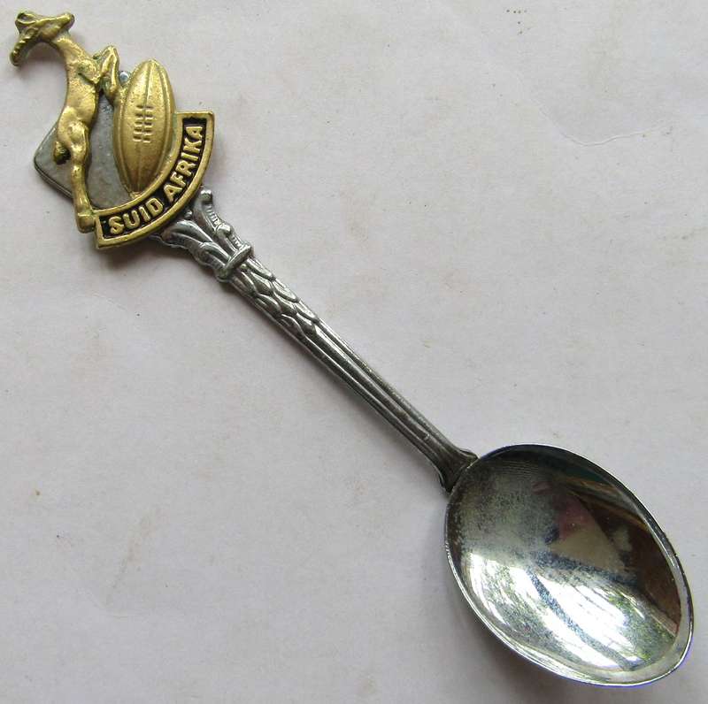 Old Springbok Rugby Crested Spoon