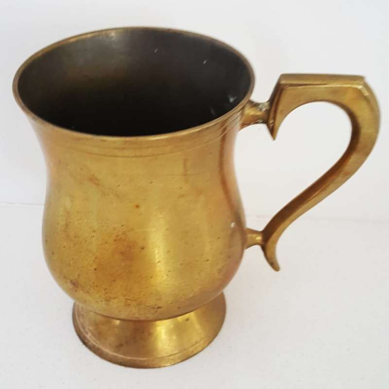 Heavy Old Brass Mug