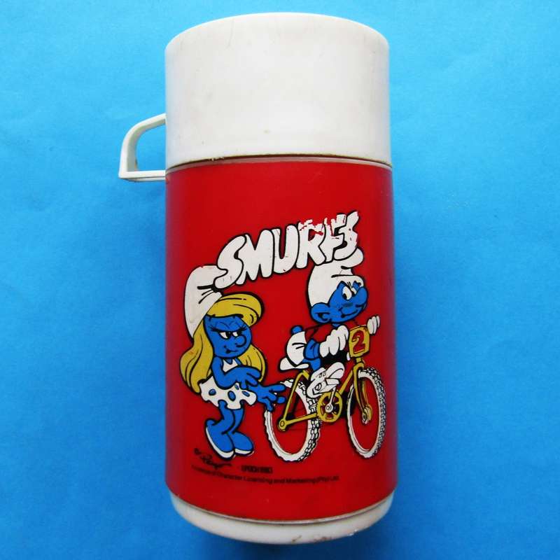 1983 The Smurfs Thermos Flask