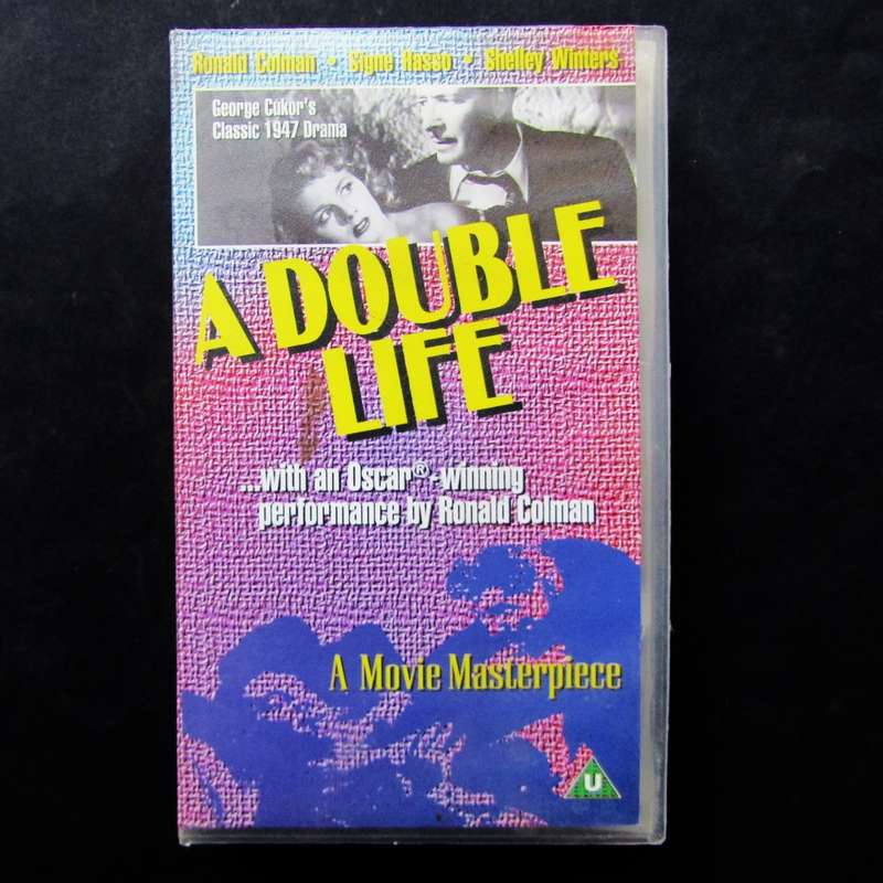 A Double Life - Film Noir Movie VHS Tape (2000)