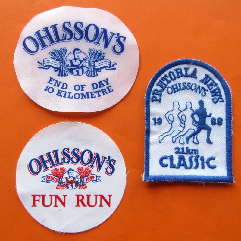 3 Old Ohlsson's Beer Sponsor Patch Badges