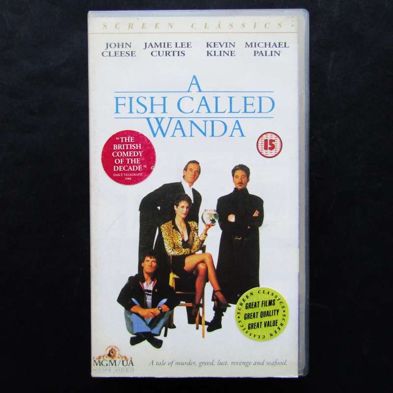 A Fish Called Wanda - Dark Comedy Movie VHS Tape (1993)