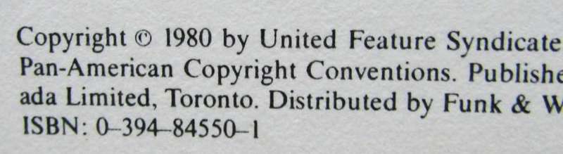 1980 Charlie Brown's Cyclopedia Volume 1 Hardcover Book