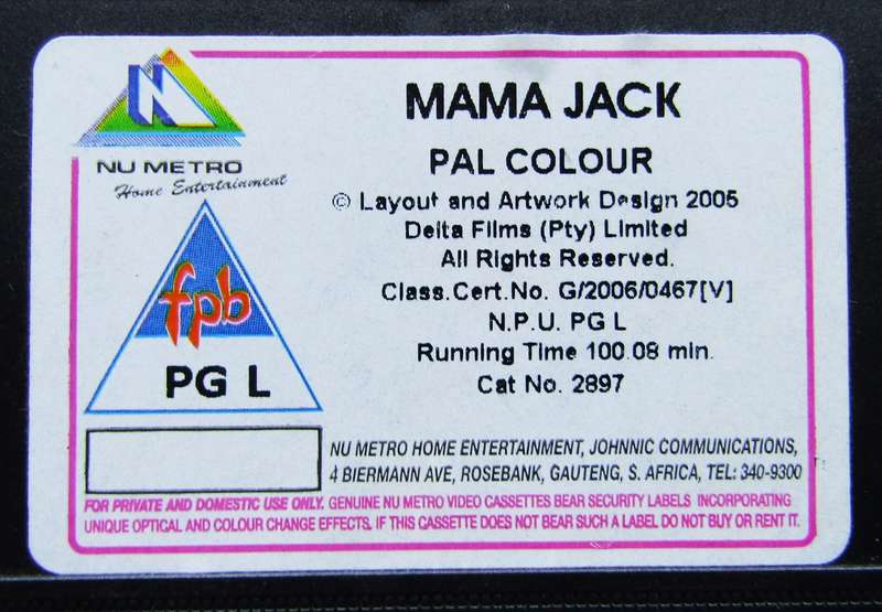 Mama Jack - Leon Schuster - Movie VHS Tape (2006)