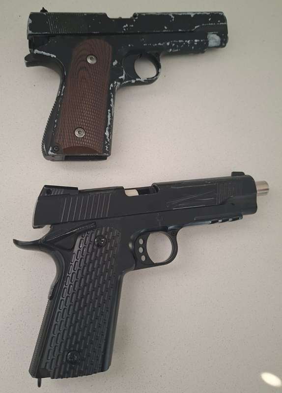 2 Old Metal BB Pistols - No Magazines