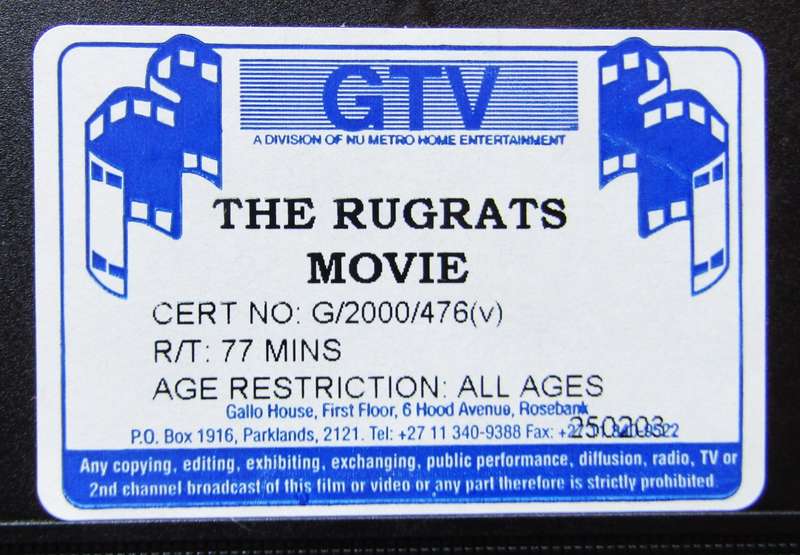 The Rugrats Movie - VHS Tape (2000)
