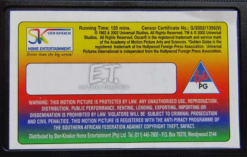 E.T. the Extra Terrestrial - Special Edition - Movie VHS Tape (2002)