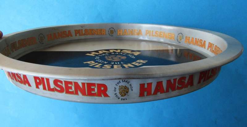 Old Hansa Pilsener Beer Metal Bar Tray