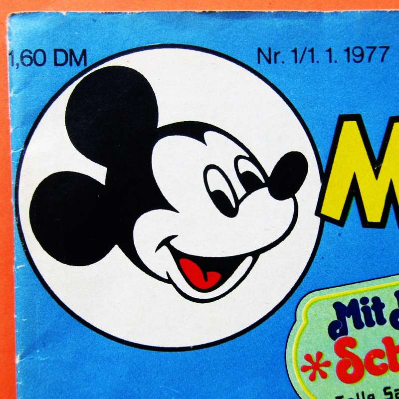 Mickey Mouse Nr 1 - German Walt Disney Comic Book (1977)