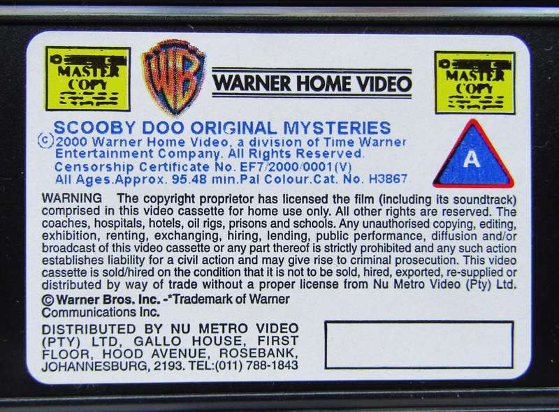 Scooby Doo - Original Mysteries - VHS Video Tape (2000)