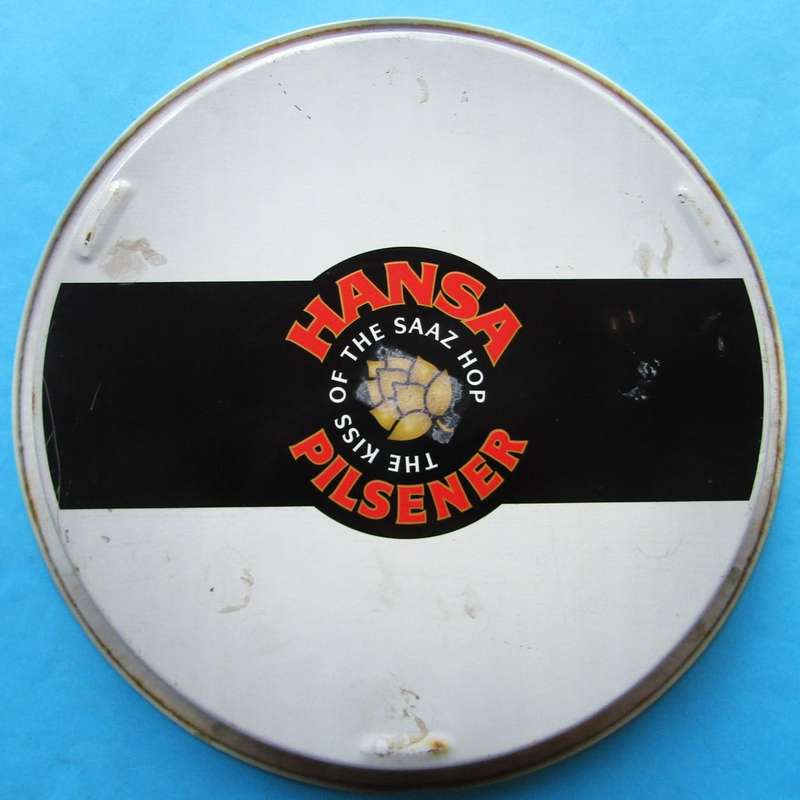 Old Hansa Pilsener Beer Metal Bar Tray