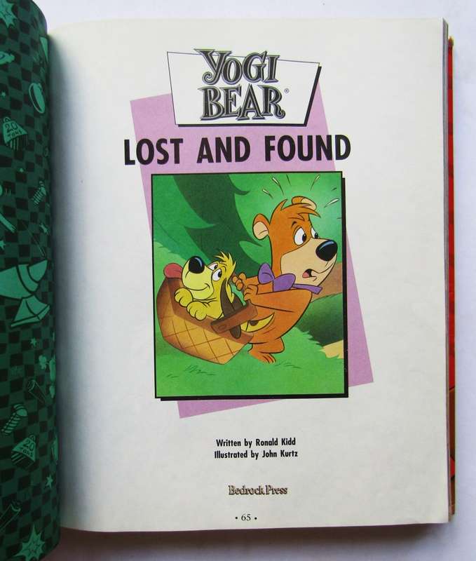 1995 Hanna Barbera Cartoon Classics Book - Flintstones, Yogi Bear, Scooby-Doo, Jetsons