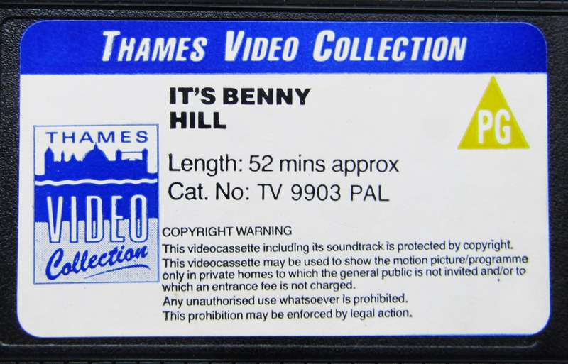 It's Benny Hill - VHS Video Tape (1987)