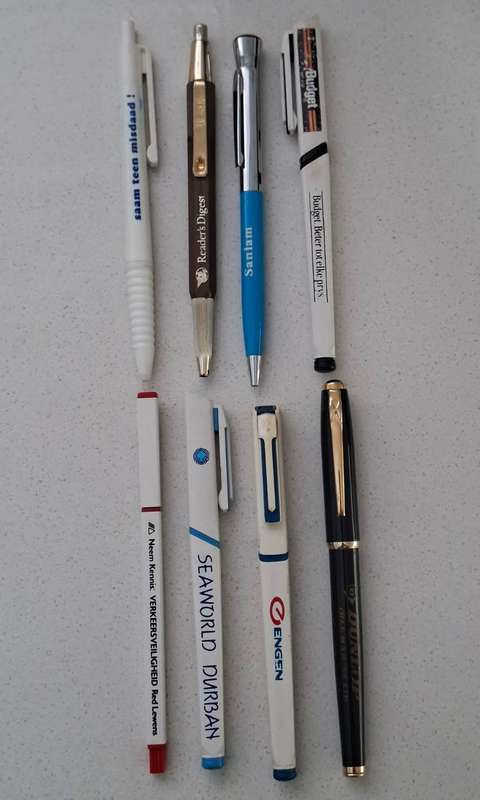 8 Old Advertising Pens