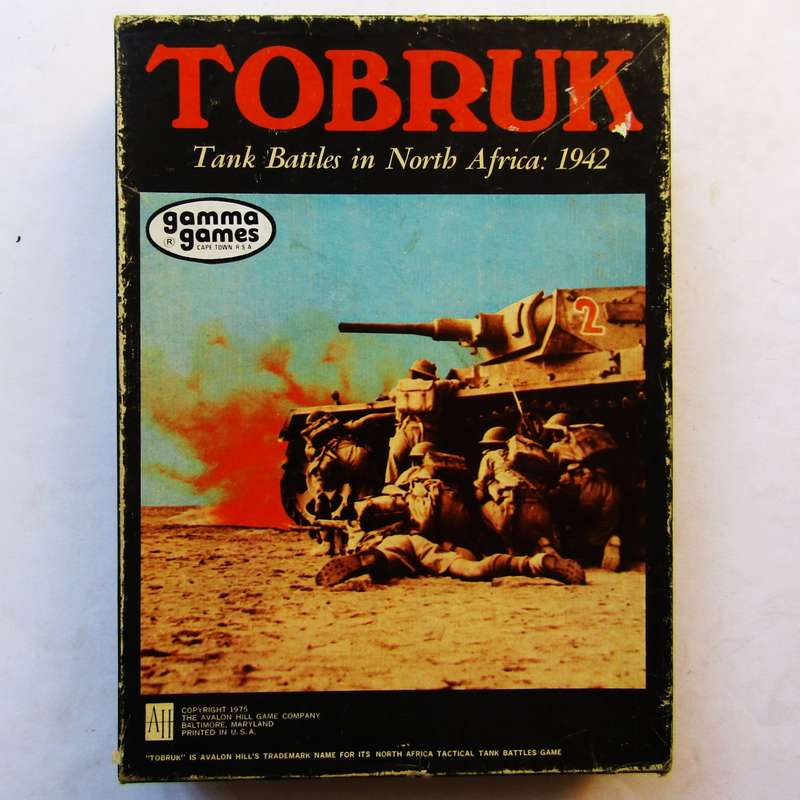 Tobruk - WW2 Tank Battle in North Africa - Board Game (1975)