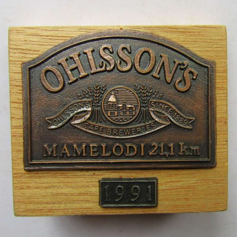 1991 Ohlsson's Beer Desk Plaque