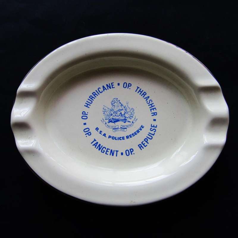Old Rhodesia BSAP Reserve Ashtray
