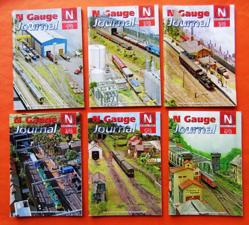 Lot of 6 N Gauge Journal Magazines from 2013