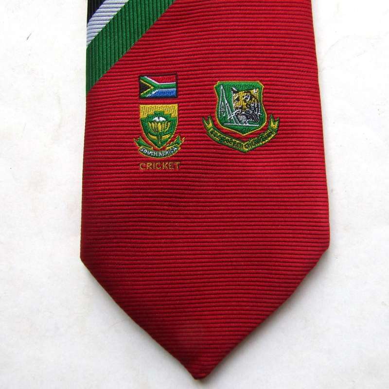 Old SA Proteas vs Bangladesh Cricket Neck Tie
