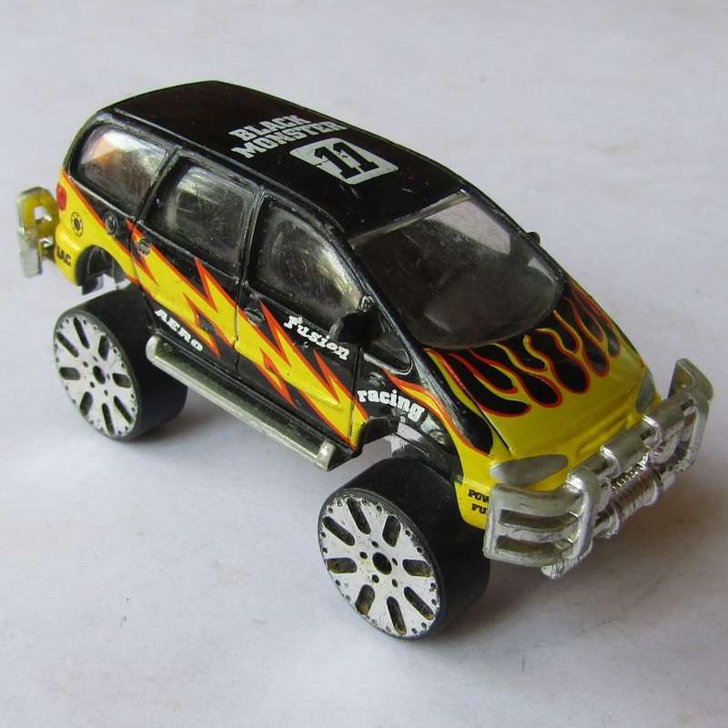 Old RealToy Black Monster Racer