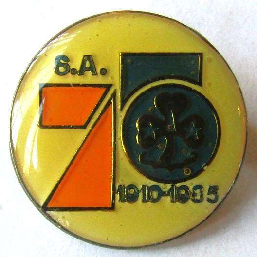 1985 SA Girl Guides 75 Year Pin Badge