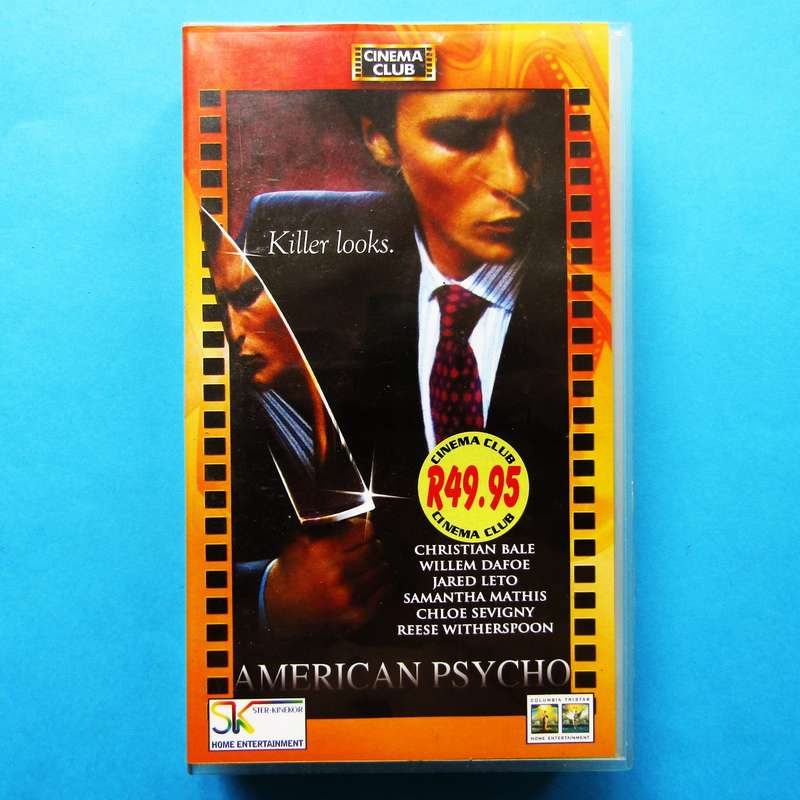 American Psycho - Christian Bale - Horror Movie VHS Tape (2000)