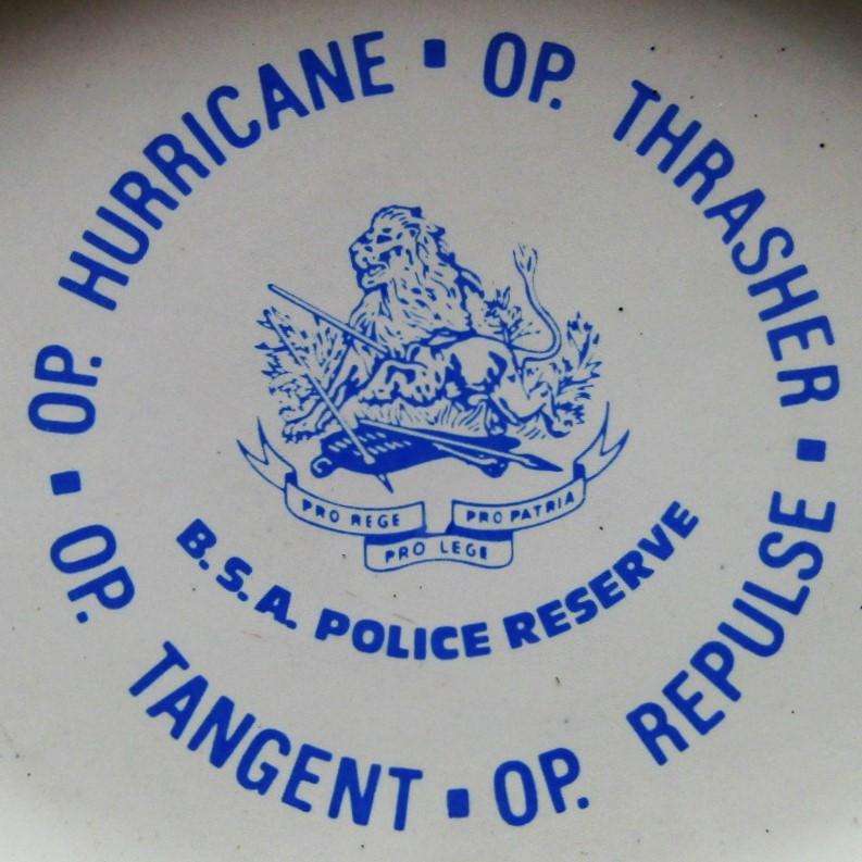 Old Rhodesia BSAP Reserve Ashtray