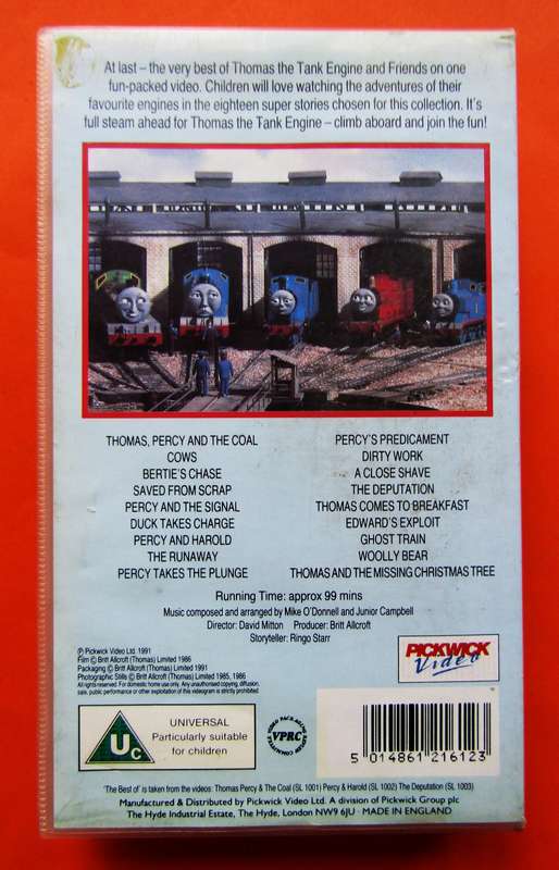 The Best of Thomas the Tank Engine & Friends - VHS Tape (1991)