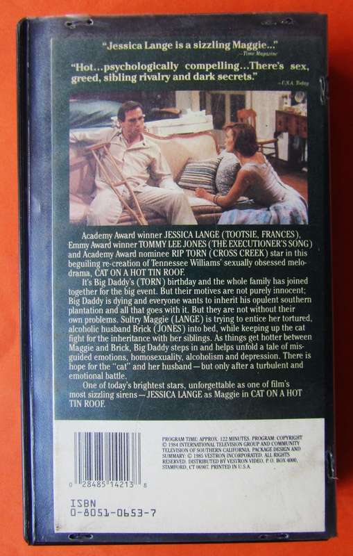 Cat on a Hot Tin Roof - Movie VHS Tape (1985)