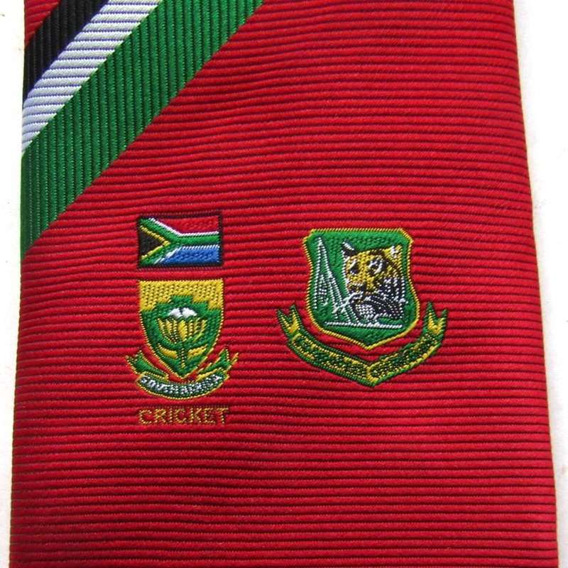 Old SA Proteas vs Bangladesh Cricket Neck Tie