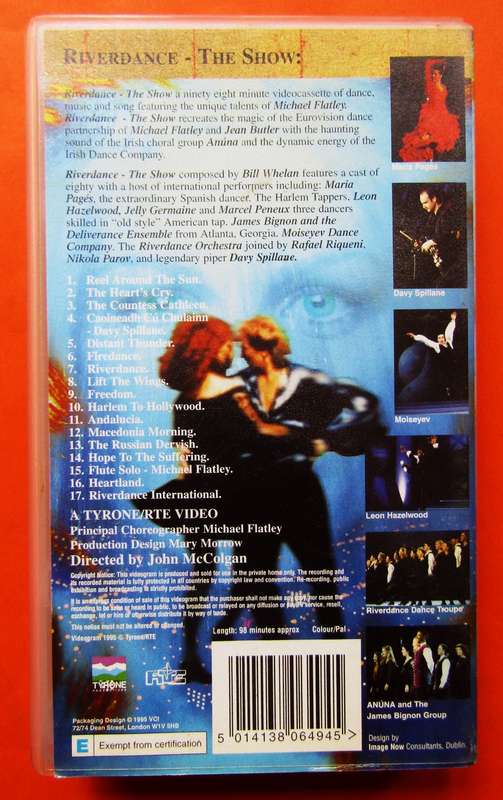 Riverdance - Michael Flatley - VHS Video Tape (1995)