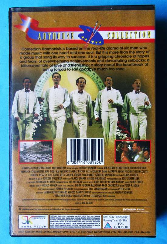 Comedian Harmonists - Movie VHS Tape (1999)