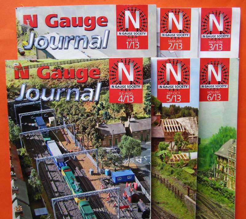 Lot of 6 N Gauge Journal Magazines from 2013