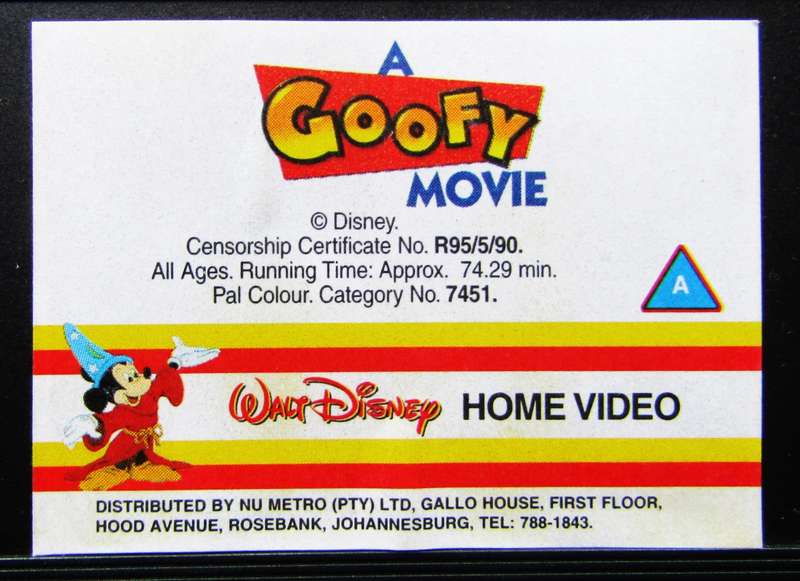 A Goofy Movie - Disney VHS Tape (1995)